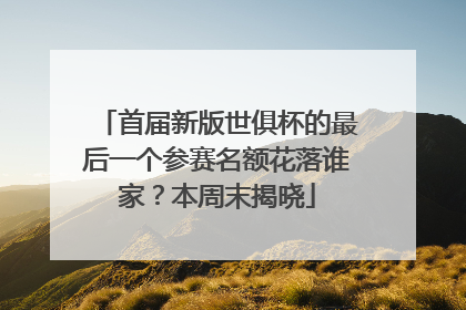 首届新版世俱杯的最后一个参赛名额花落谁家？本周末揭晓