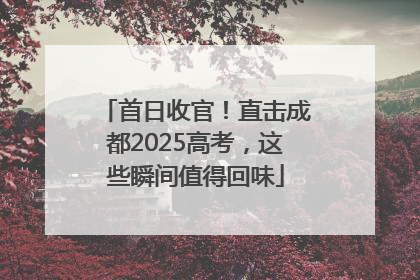 首日收官！直击成都2025高考，这些瞬间值得回味