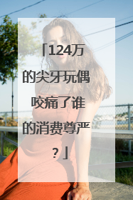 124万的尖牙玩偶 咬痛了谁的消费尊严？