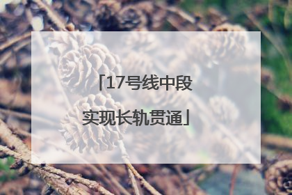 17号线中段实现长轨贯通