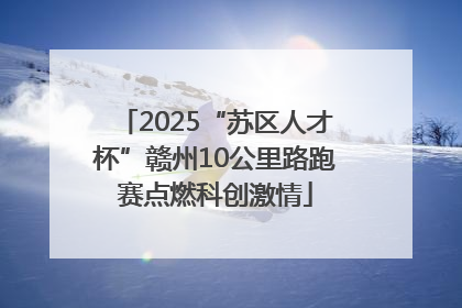 2025“苏区人才杯”赣州10公里路跑赛点燃科创激情