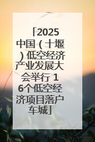 2025中国（十堰）低空经济产业发展大会举行 16个低空经济项目落户车城