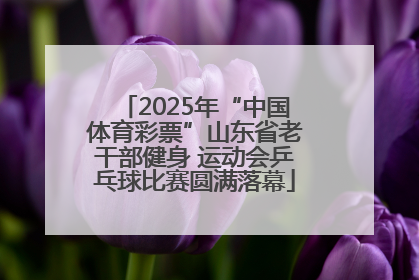 2025年“中国体育彩票”山东省老干部健身 运动会乒乓球比赛圆满落幕