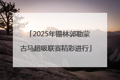 2025年锡林郭勒蒙古马超级联赛精彩进行