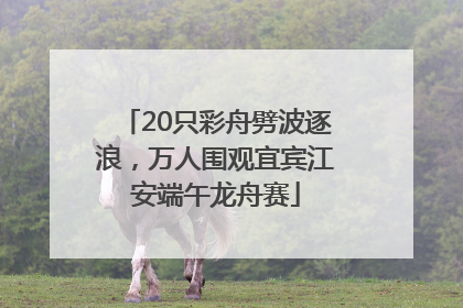 20只彩舟劈波逐浪，万人围观宜宾江安端午龙舟赛