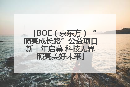 BOE（京东方）“照亮成长路”公益项目新十年启幕 科技无界照亮美好未来